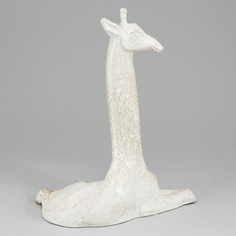 LILLEMOR MANNERHEIM, a stoneware sculpture of a giraffe, Rörstrand, Sweden.