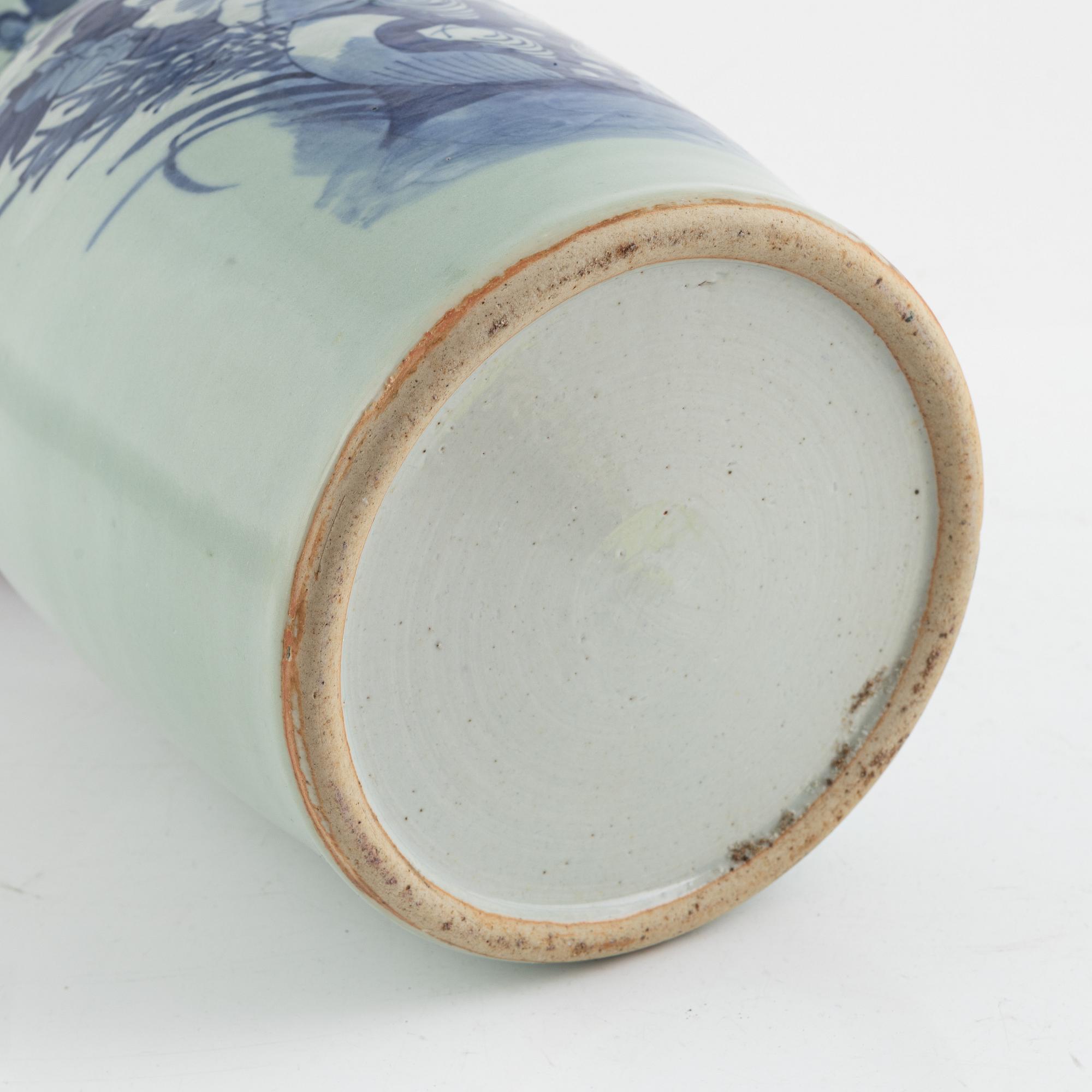 Floor vase, China, circa 1900, porcelain.