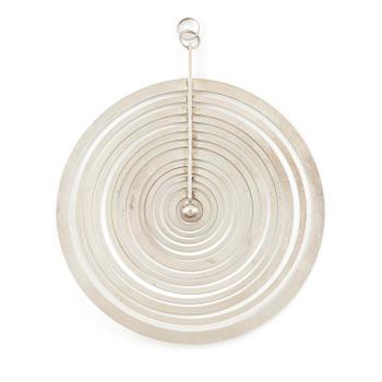 Tapio Wirkkala, a pendant, "Silver Moon" silver, Helsinki 1971.