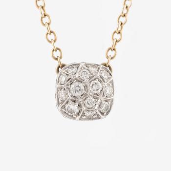 Pomellato, collier, "Nudo" 18K guld med briljantslipade diamanter.