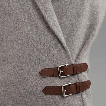 A wool dress by Ralph Lauren.