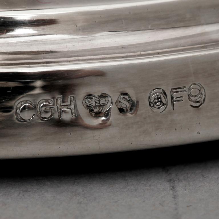 LJUSSTAKAR, 3 st, silver, 1900-tal.