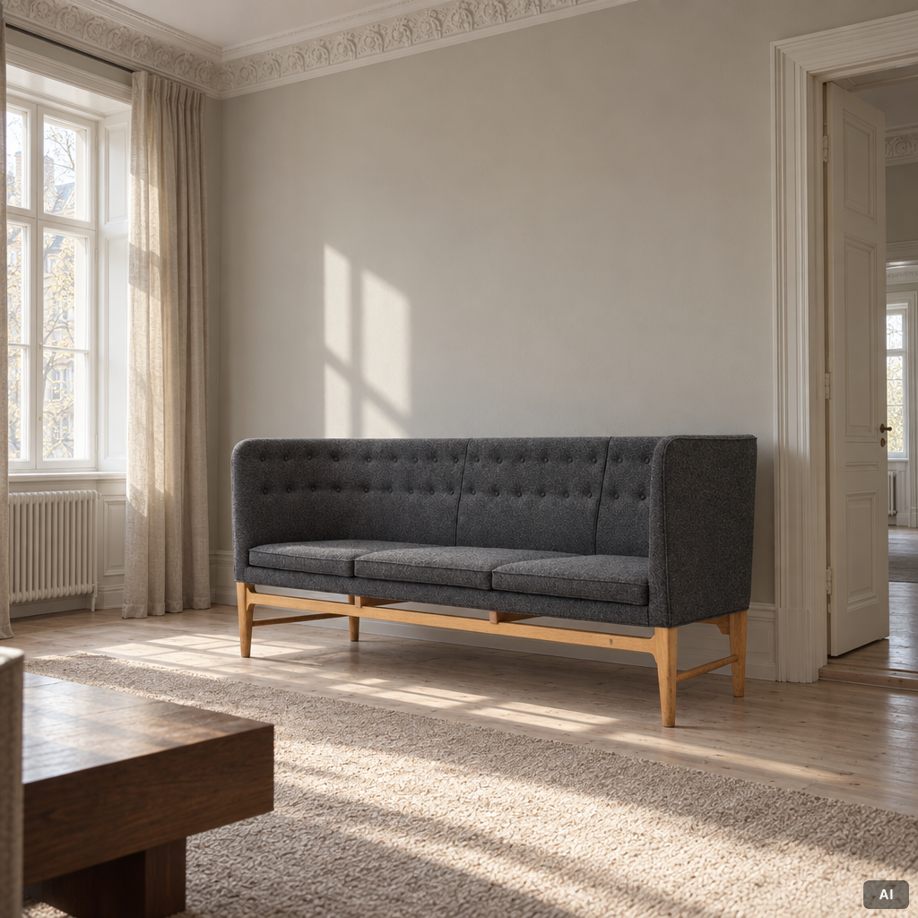 Arne Jacobsen, & Flemming Lassen, Soffa, ”Mayor AJ5”, &Tradition, Danmark, 2000-tal.