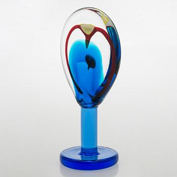 Oiva Toikka, skulptur, "Lollipop", signerad Oiva Toikka, Nuutajärvi 2004 135/200.