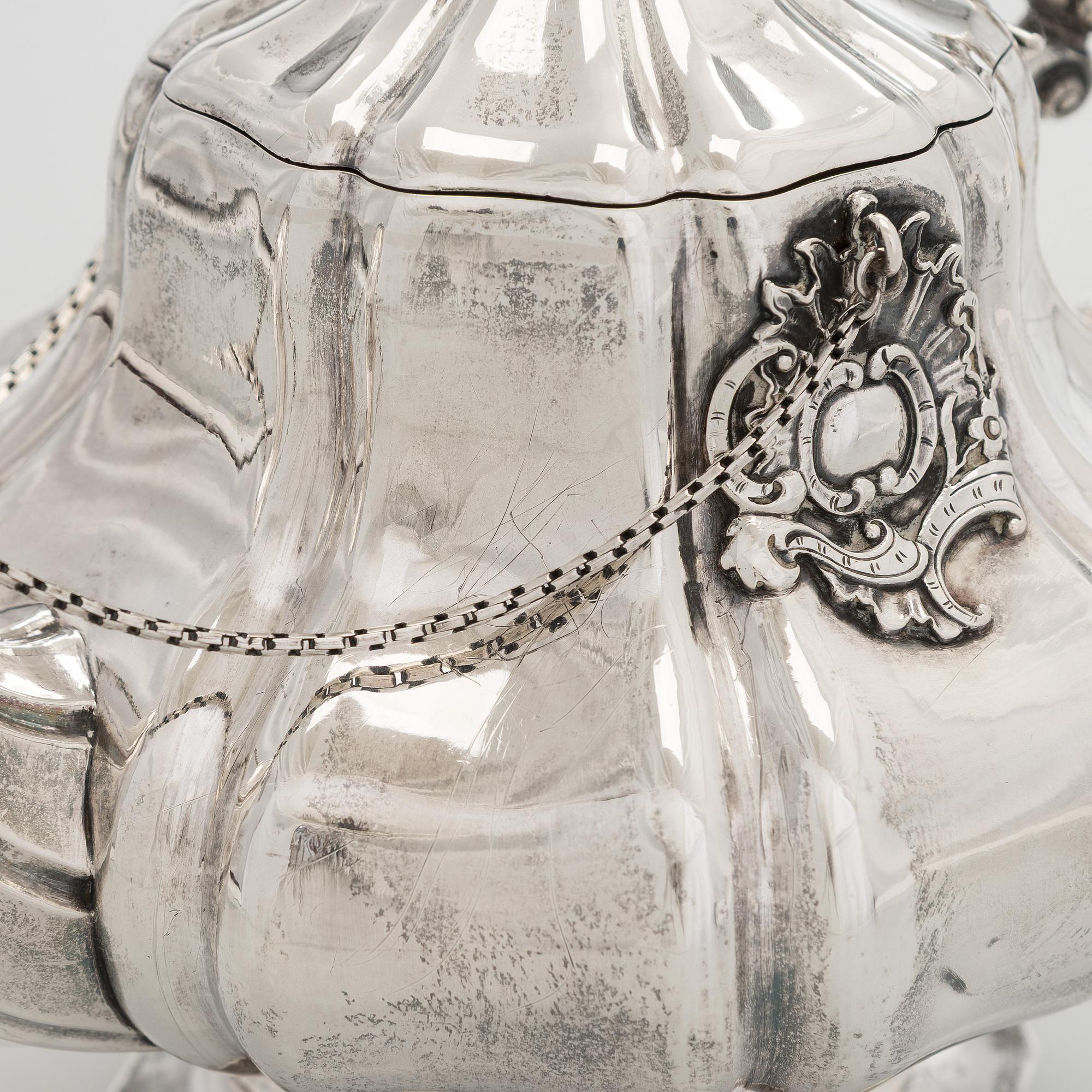 Jakob Wiberg, tekanna, silver. Moskva 1848.