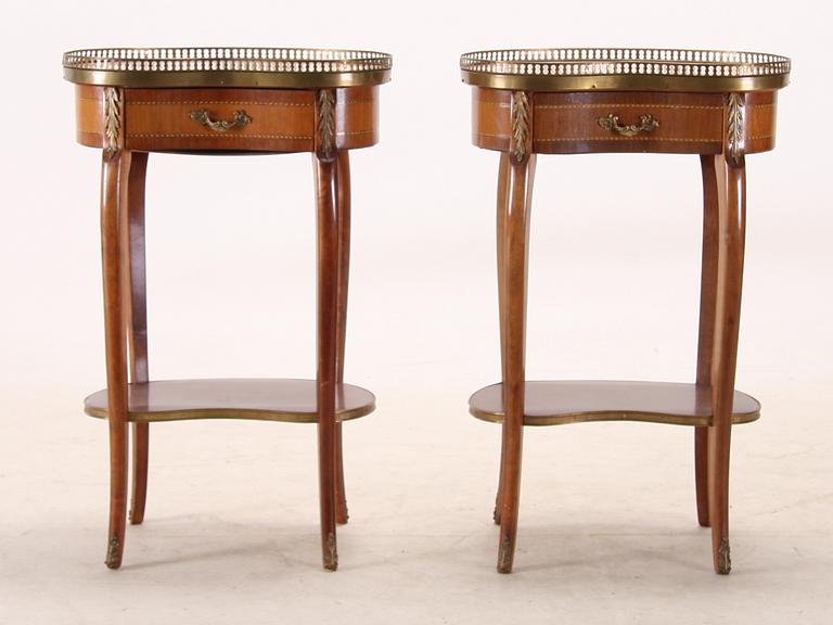 LAMPBORD, ett par, Louis XVI-stil, Spanien, 1900-talets mitt.