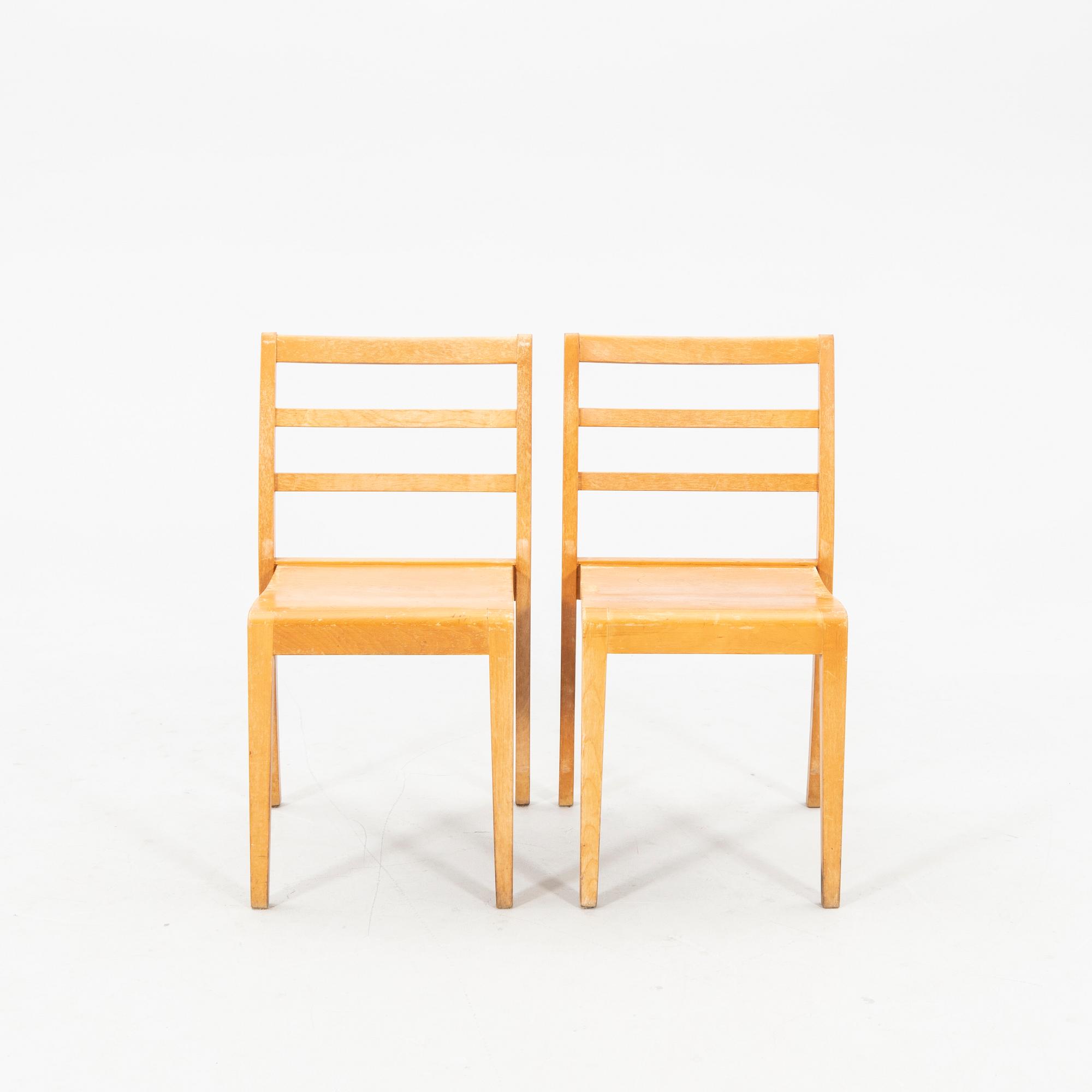 Chairs 6 pcs mid-20th century.