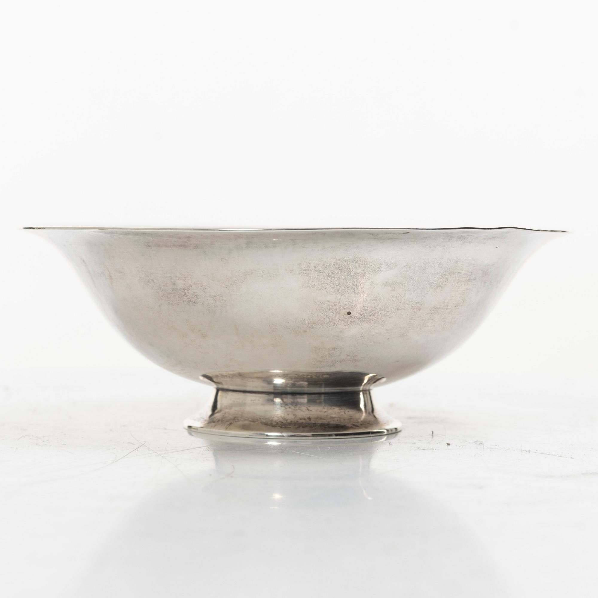 Harald Nielsen, a sterling silver bowl, George Jensen, Denmark, before 1962.