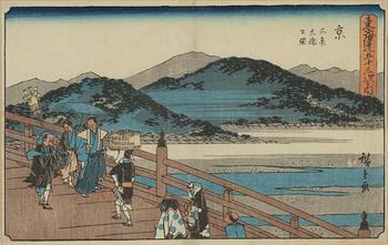 Ando Utagawa Hiroshige, färgträsnitt, Japan, 1800-talets mitt.
