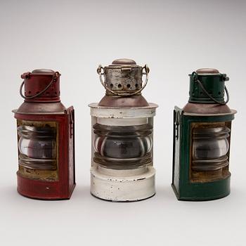 A Set of Three Swedish Lanterns, first half of the 20th century.