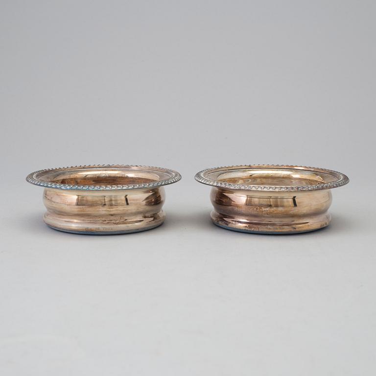 A pair of mid 20th century EPNS coasters.