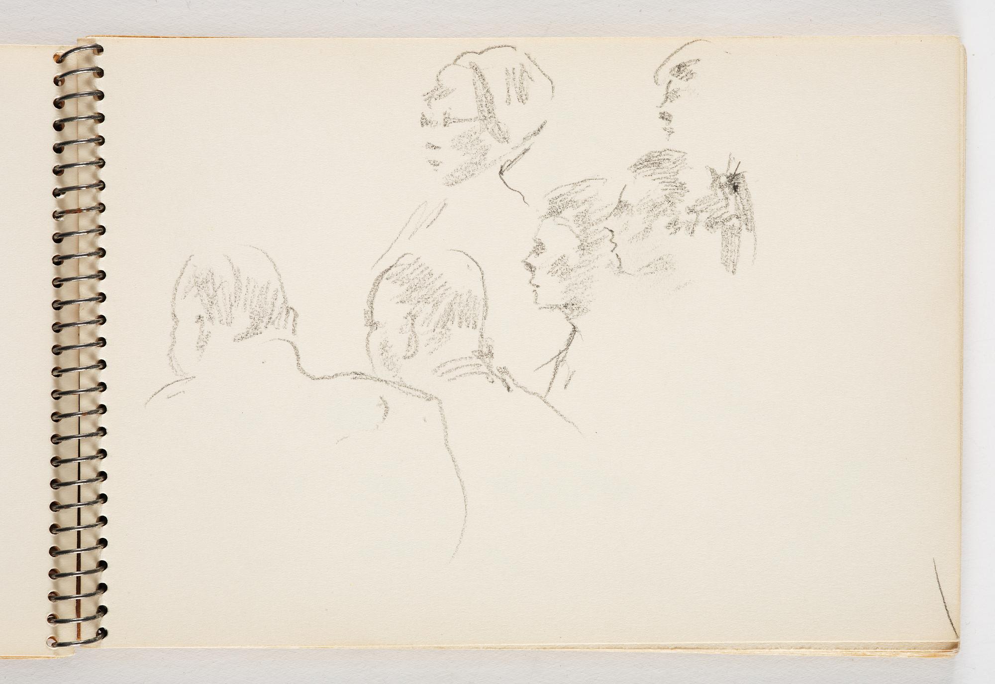 Lotte Laserstein, 4 skissböcker med blyertsteckningar.