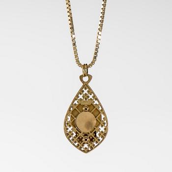 HALSSMYCKE, 14K guld. Vikt ca 11,8 g.