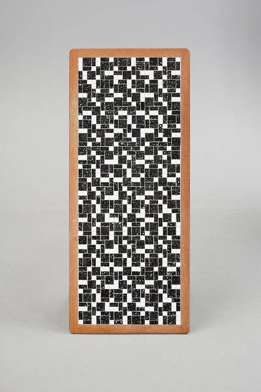 SOFFBORD, teak samt mosaik, 1950-/60-tal.