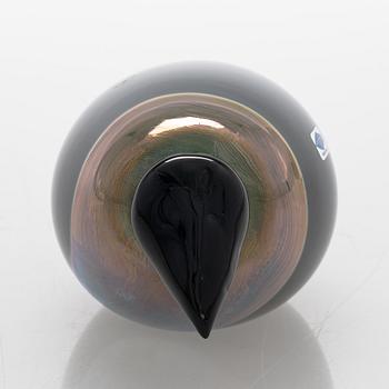 Oiva Toikka, a glass bird, signed Oiva Toikka Nuutajärvi Notsjö.