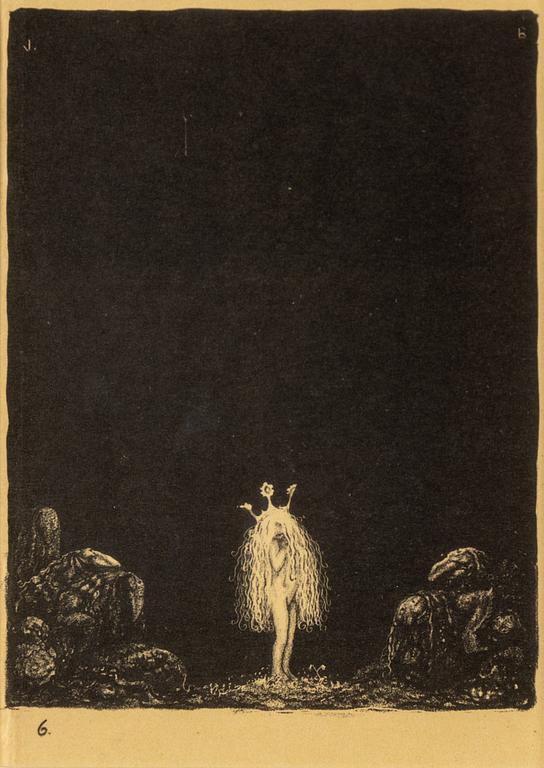 JOHN BAUER, litografier, 1915,  10 st.