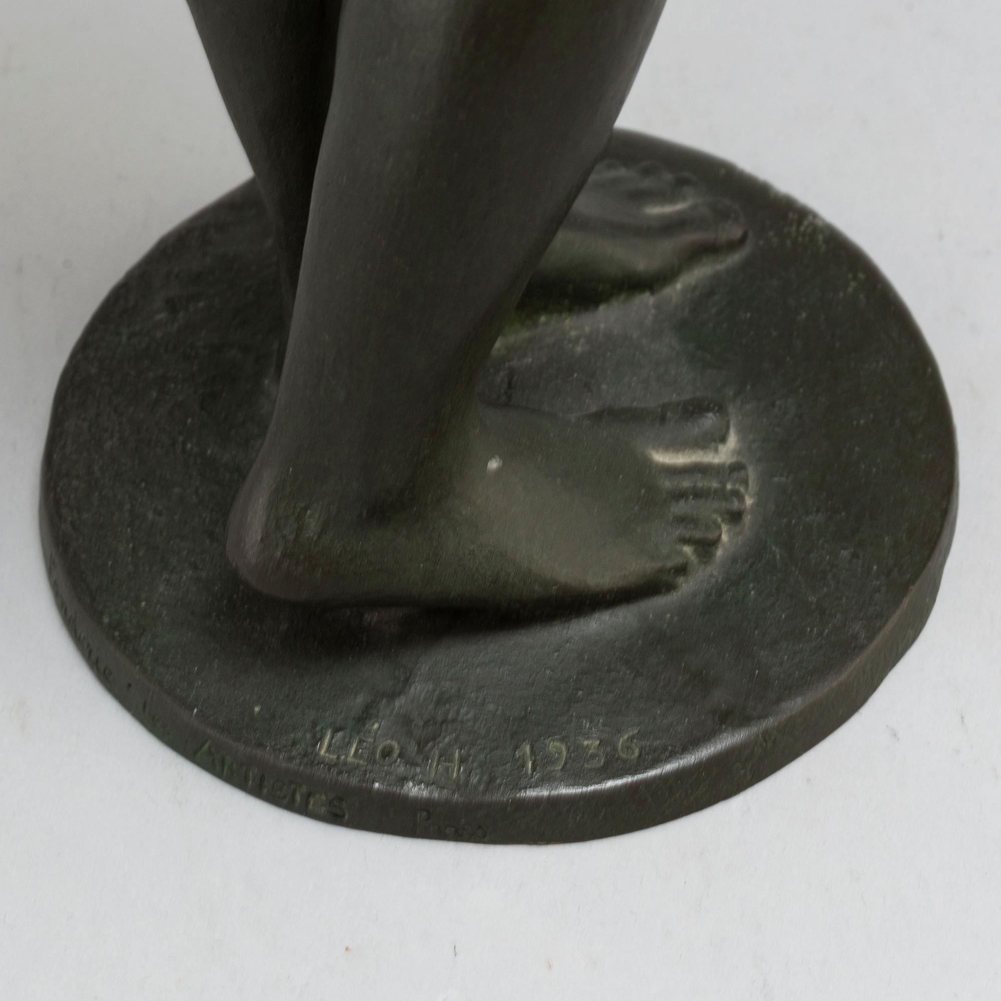 LEO HOLMGREN, Sculpture. Bronze. Signed and dated. Foundry mark. Height 49 cm.