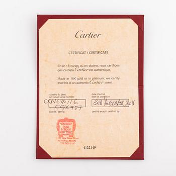 Cartier Panthère armring, 18K guld och emalj.
