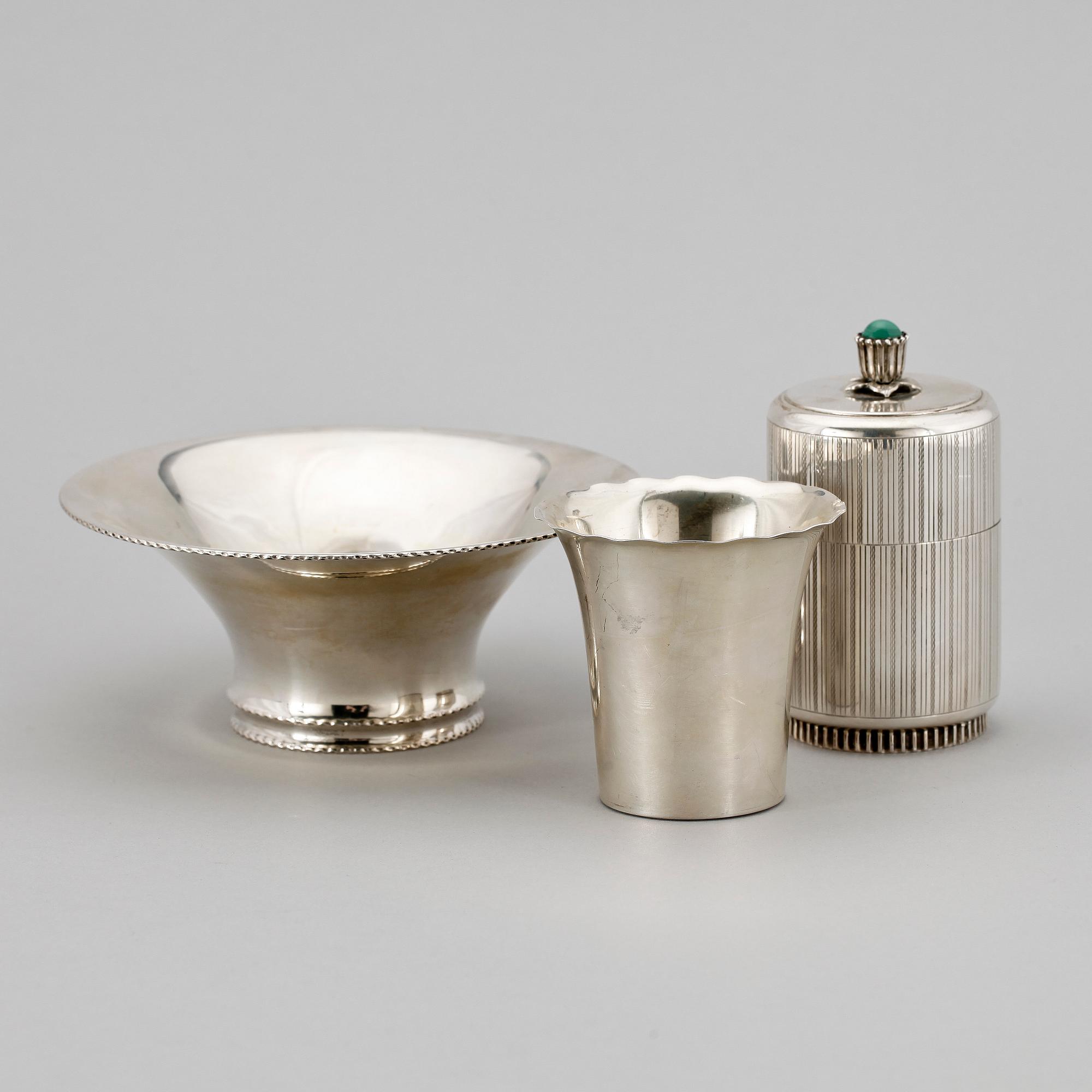 PARTI SILVER, 3 delar. 1900-tal.