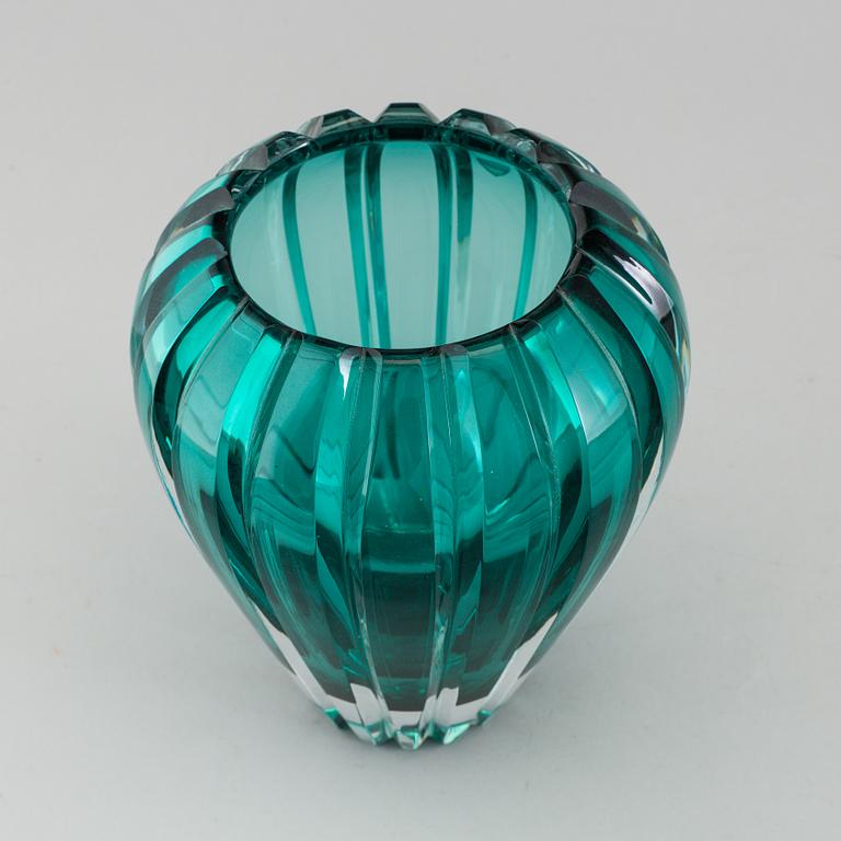 GUNNAR CYRÉN, vase, glass, Orrefors, signed.