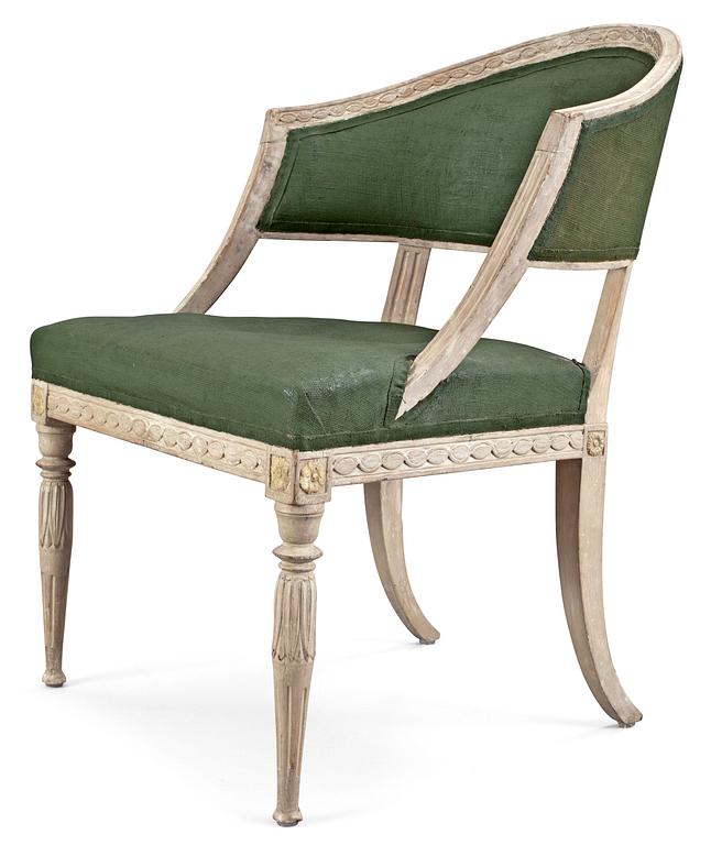 A late Gustavian armchair by M. Lundberg.