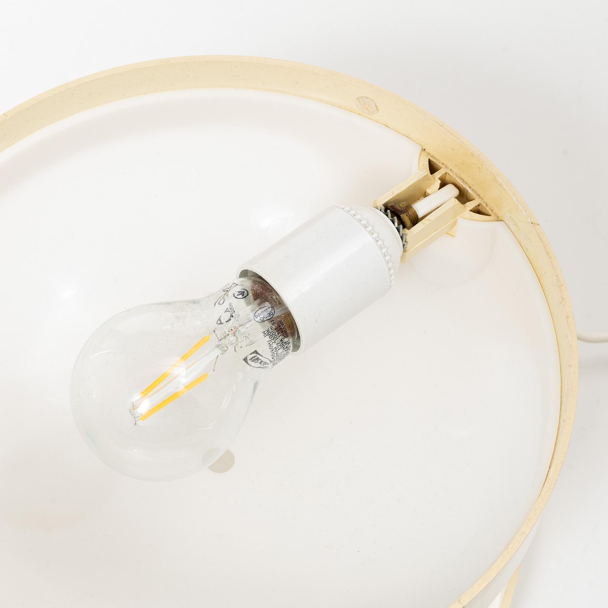Joe Colombo, Table lamp, KD 27, "Sinjet", Husqvarna, 1960s/70s.