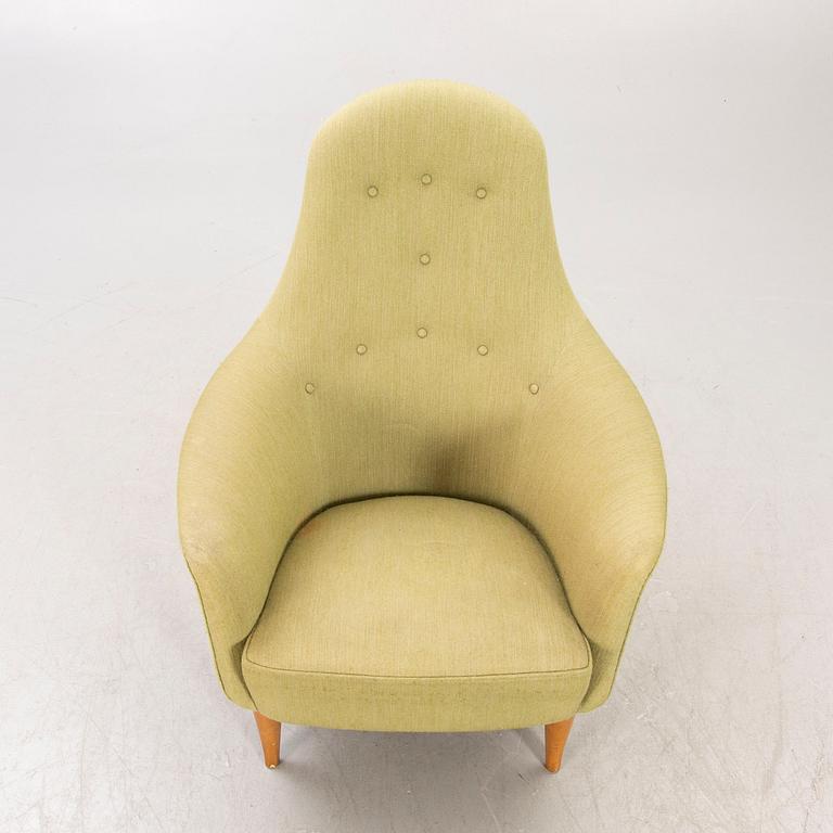 Kerstin Hörlin-Holmquist, fåtölj, "Stora Adam", Nordiska Kompaniet, formgiven 1958.