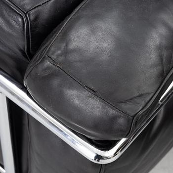 a pair of "LC2" armchairs, Cassina, second half of the 20th century.