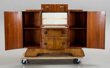 BARSKÅP, art deco, 1930/40-tal.