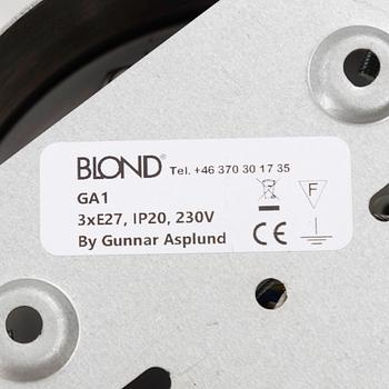 Gunnar Asplund, a 'GA1' ceiling lamp, Blond Belysning, Sweden, 2020's.