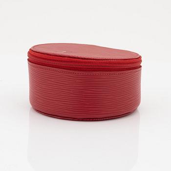 Louis Vuitton, a red epi leather 'Ecrin Bijoux Jewelry case', 2003.