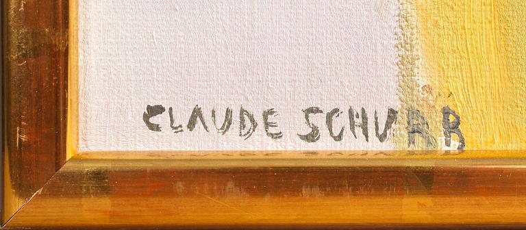 CLAUDE SCHÜRR, olja på duk, sign.