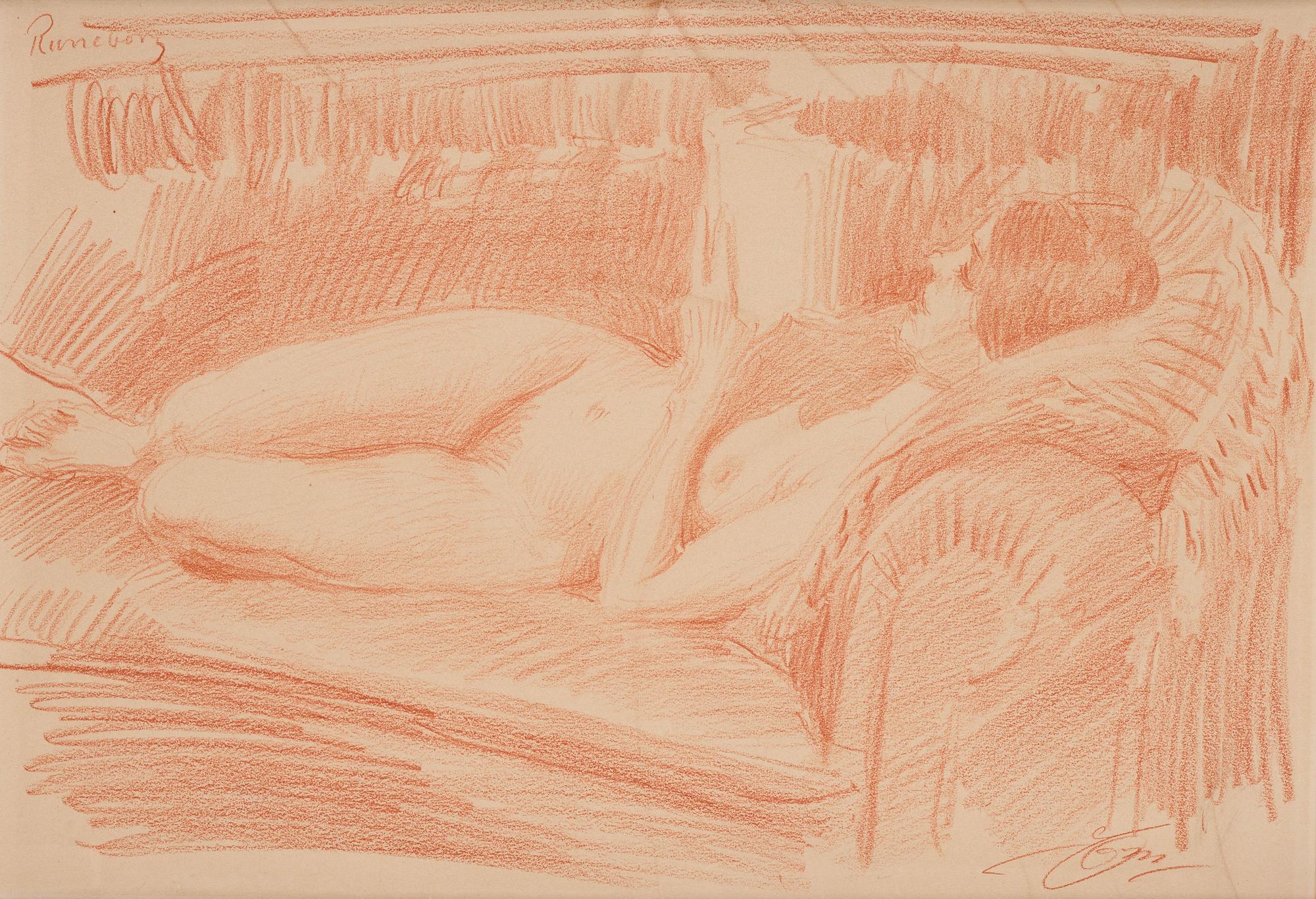 Anders Zorn, Reclining woman.