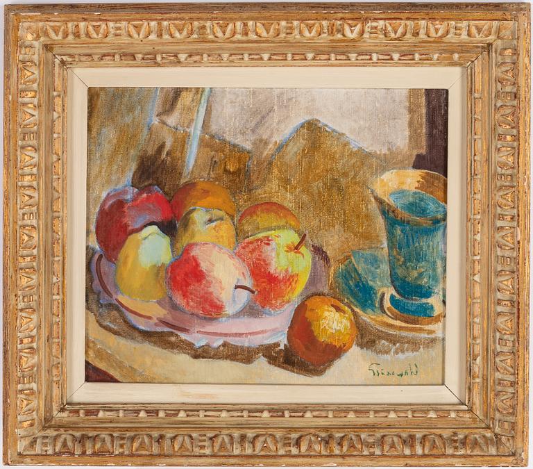 Isaac Grünewald, Still life with apples.