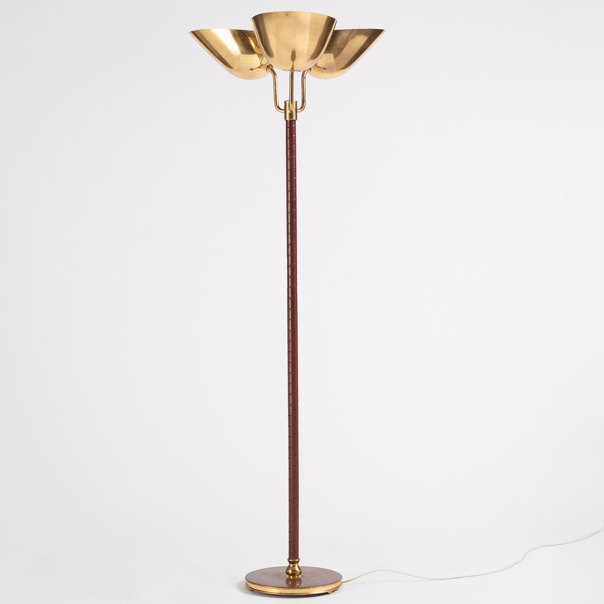 Carl-Axel Acking, golvlampa, modell "2645", Bröderna Malmströms metallvarufabrik, Malmö 1940-50-tal.