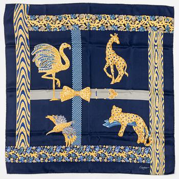 Cartier, a satin silk scarf.