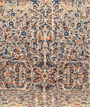 A CARPET, Figural Royal Keshan , around 490 x 340 cm.