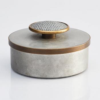 Björn Trägårdh, a pewter and brass box, Svenskt Tenn, Stockholm 1958.