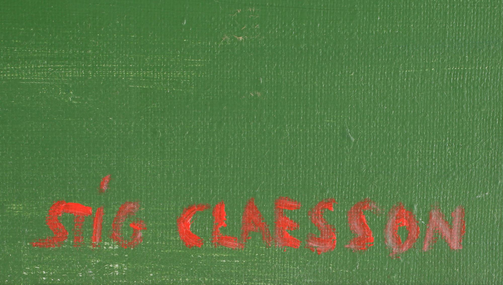 STIG CLAESSON (SLAS), olja på duk, signerad.