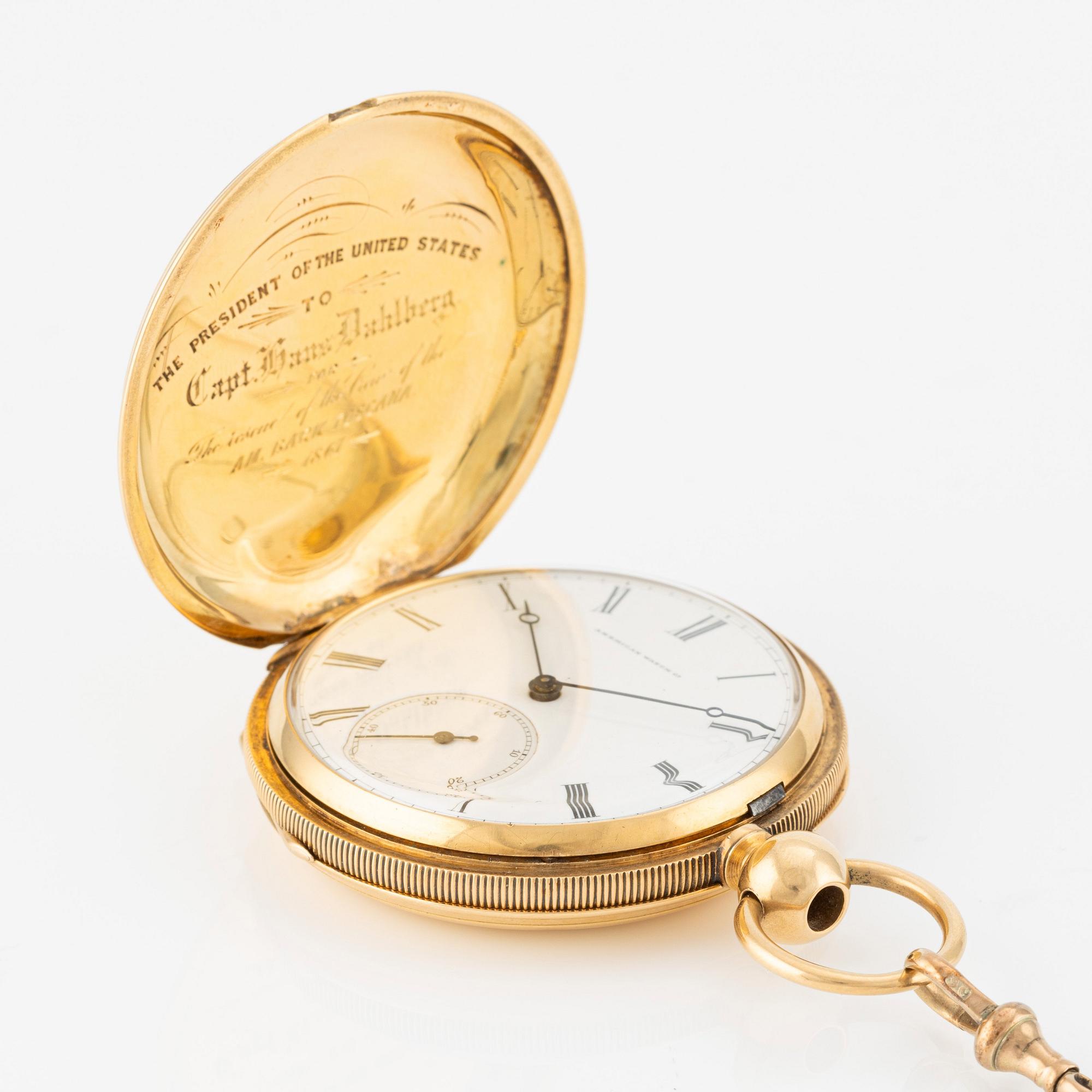 American Waltham Watch Co President of the United States To Captain Hans Dahlberg