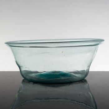 A Swedish glass bowl early 19th century.