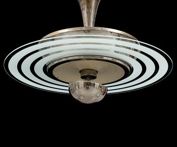 An Art Deco ceiling light, 1920 / 1930s. Height ca 60 cm.