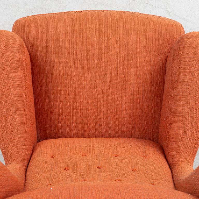 Carl Malmsten, armchair, 'Häggbom', AB O.H. Sjögren.