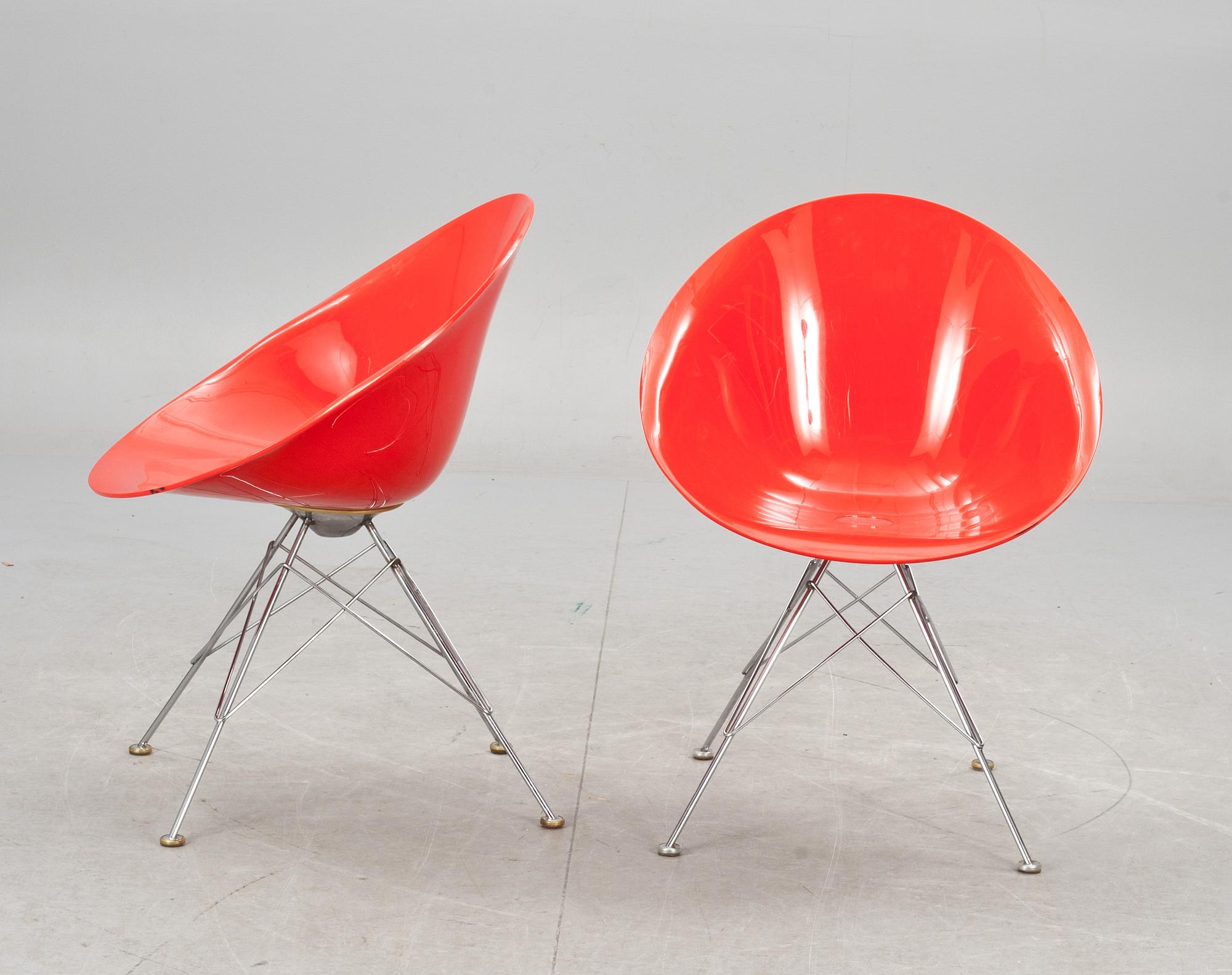 STOLAR, 2 st, "Eros", Philippe Starck för Kartell.