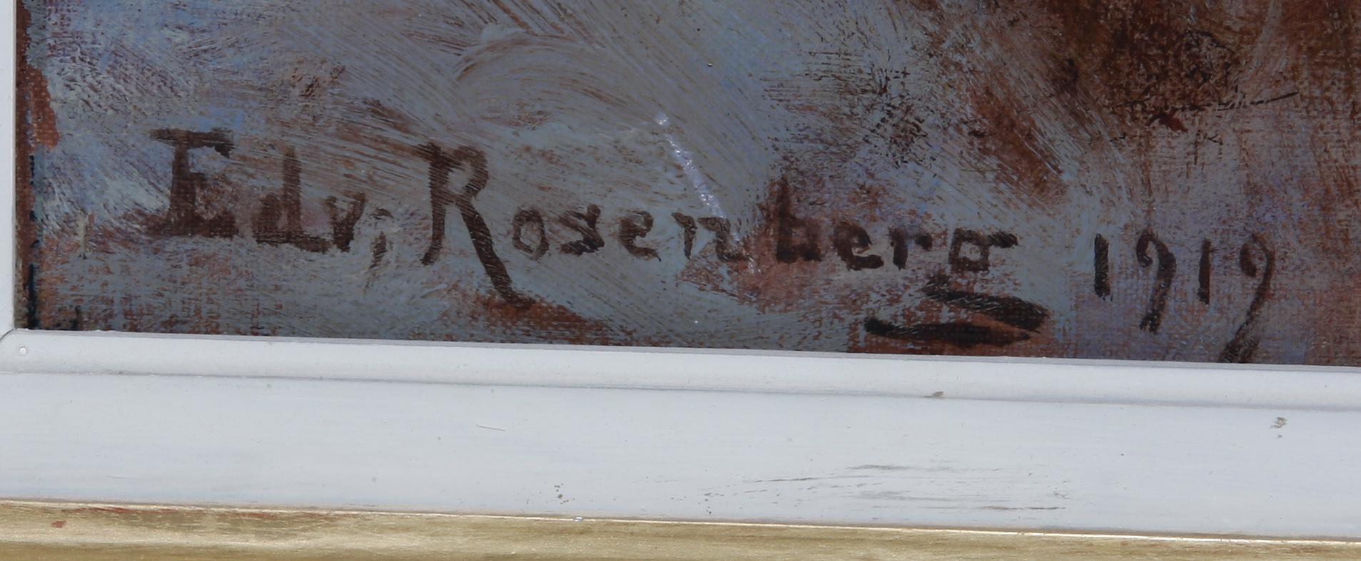 EDVARD ROSENBERG, olja på pannå, sign o dat 1912.