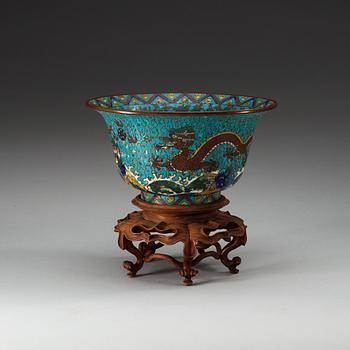 A cloisonne bowl, Ming dynasty, 17th Century.