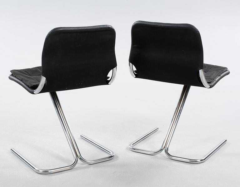RUUD EKSTRAND OCH CHRISTER NORMAN, stolar, 4 st, "Formula", Dux, 1970-tal.