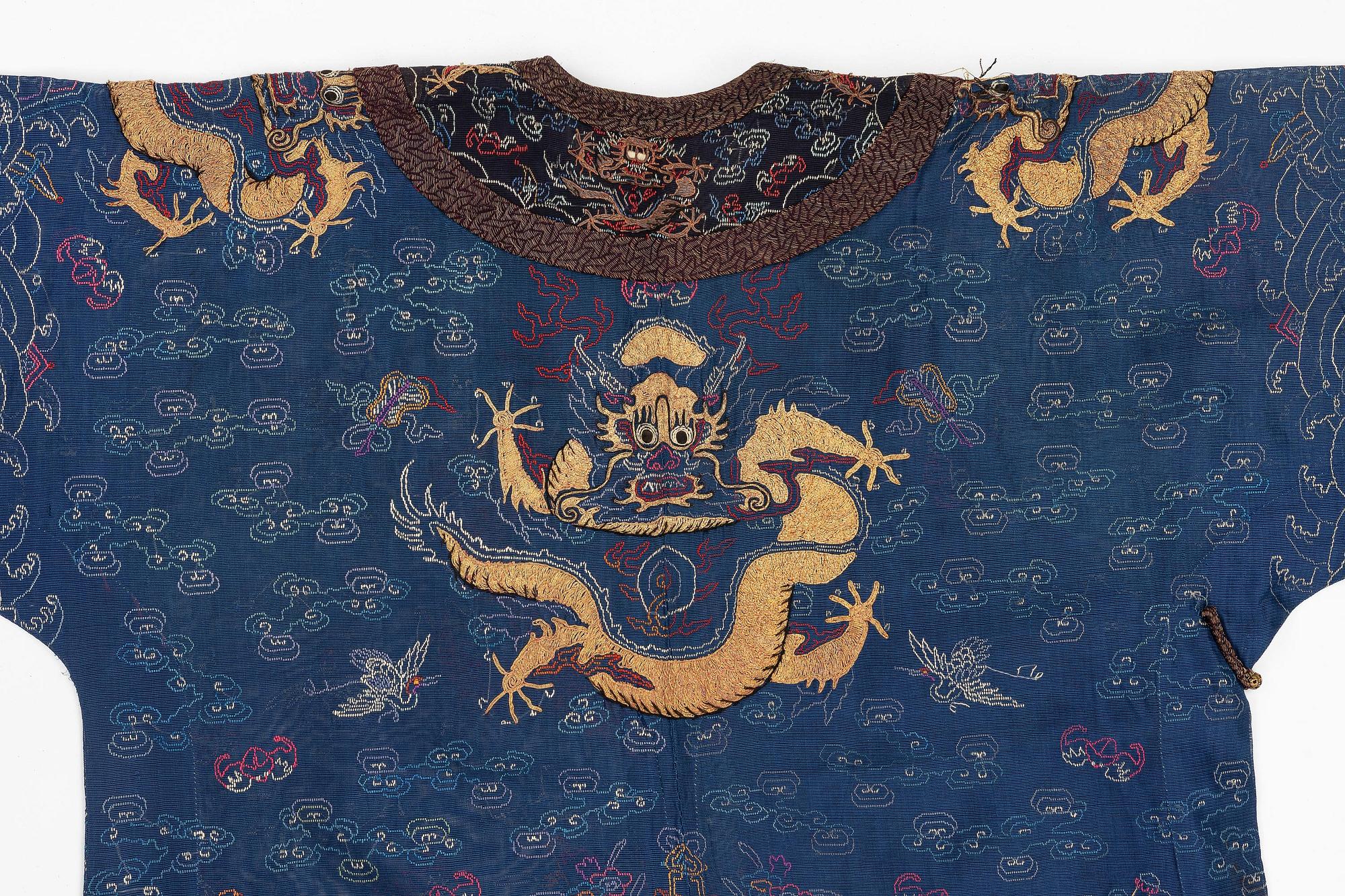 Rock, Jifu, broderad, Qingdynastin, omkring 1900.
