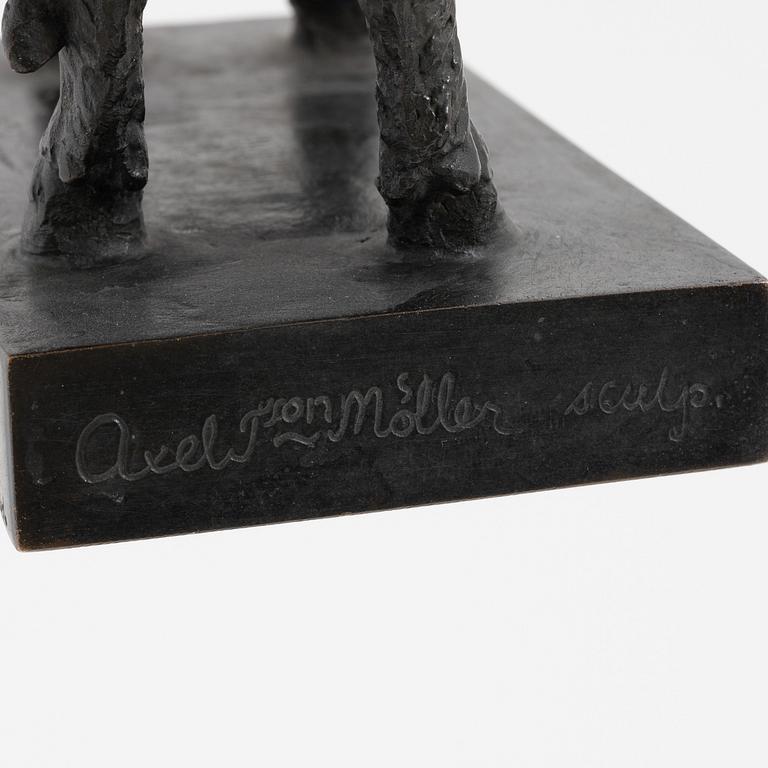 Axel Tson Möller, sculpture. Signed. Foundry mark. Bronze. Height 18 cm. Length 21 cm.