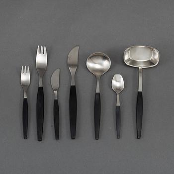 A 'Folke Arstrlm 'Focus De Luxe' steel cutlery, Gense (45 pieces).